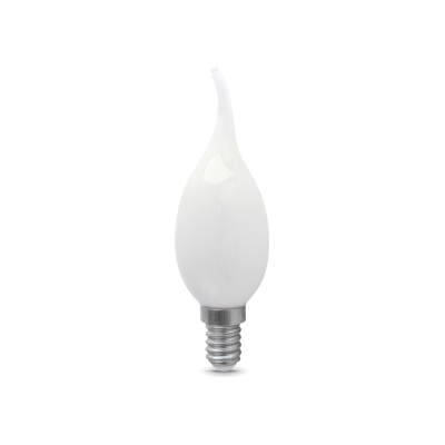 Лампа Gauss LED Filament Свеча на ветру мат. OPAL E14 5W 420lm 2700К 1/10/50 (104201105)